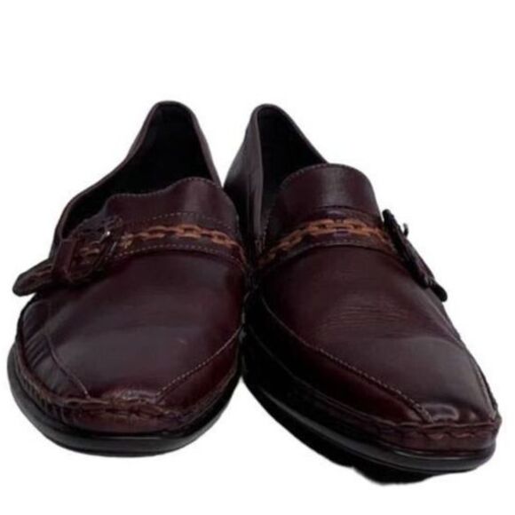 PIKOLINOS BROWN POINTED TOE SLIP ON CLASSIC CASUAL LEATHER MULES WOMENS SIZE 39 - Picture 3 of 8